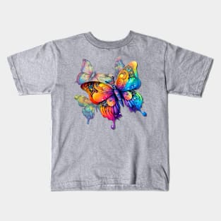 Rainbow Butterflies Kids T-Shirt